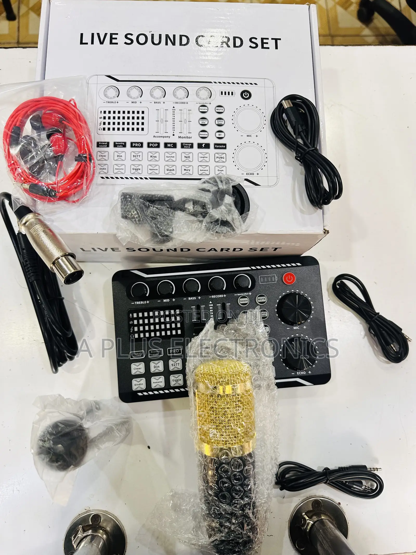 F998 Live Recording Sound Card Set – Professional Audio Mixer
