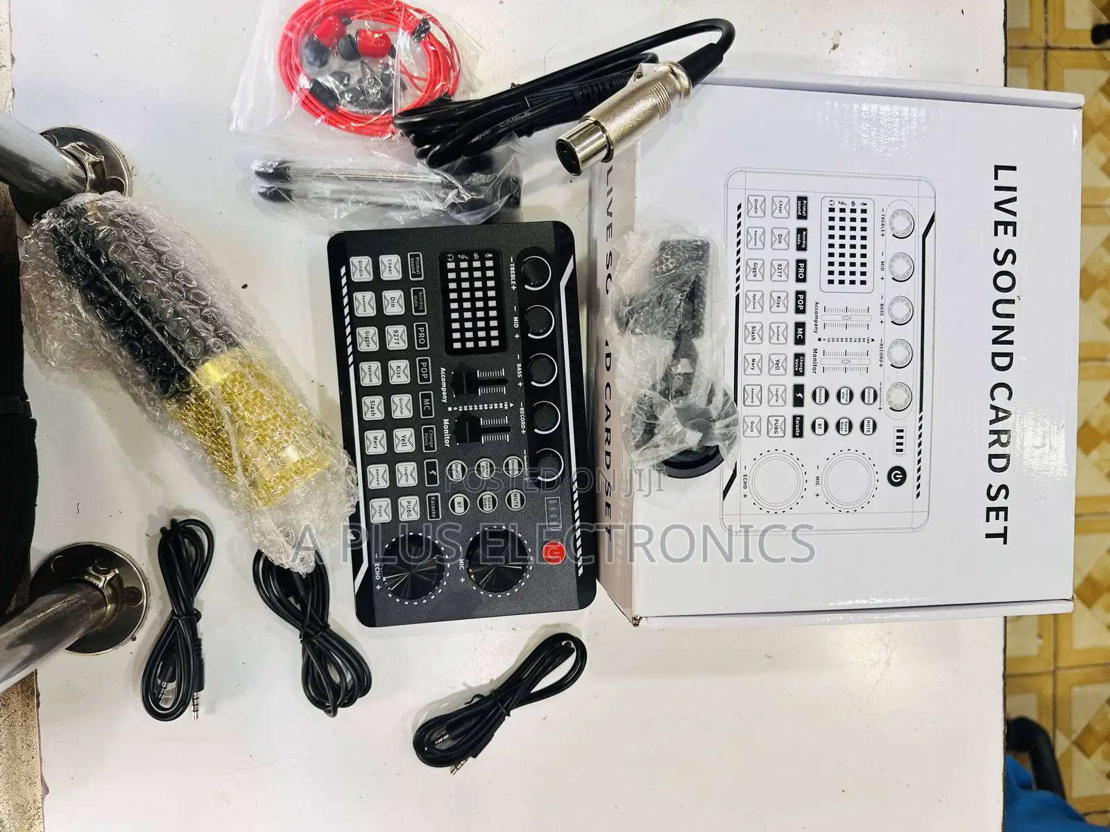 F998 Live Recording Sound Card Set – All-in-One Audio Interface Kit