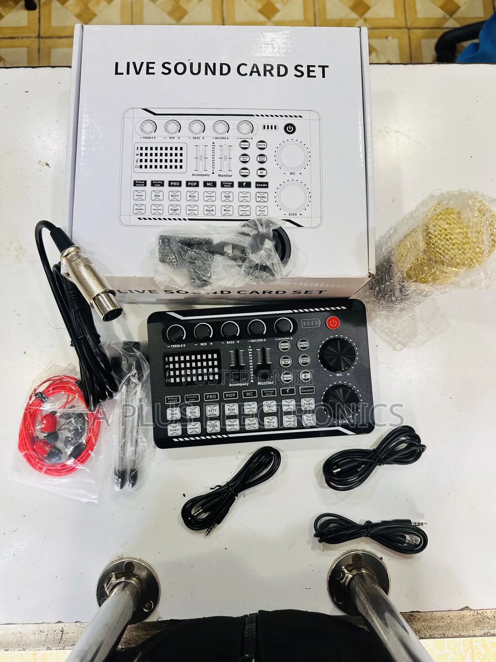F998 Live Recording Sound Card Set – Clear Voice