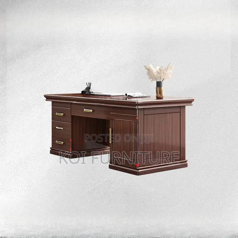 Office Desk; 1.4m Mahogany Senior Managers Executive Office Desk