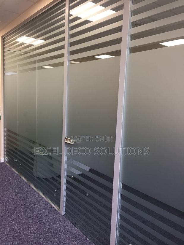 Frosted Window Sticker – Modern Interior Design Film - main view