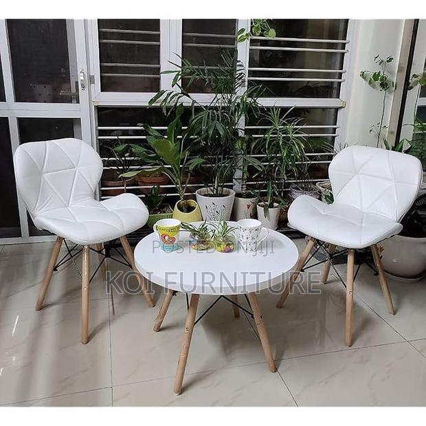 Dining Chairs; Eames Leather Padded Home Balcony Dining Chair