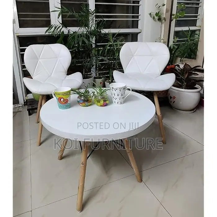 Dining Chairs; Eames Leather Padded Home Balcony Dining Chair