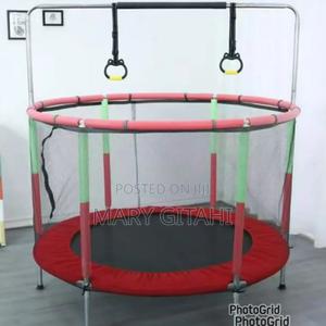 4ft Trampoline for Kids With Safety Enclosure at - thumbnail 2