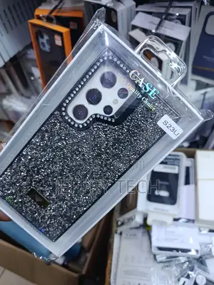 Kileni Sparkling Glitter Case for Samsung Galaxy S23 Ultra. -Black