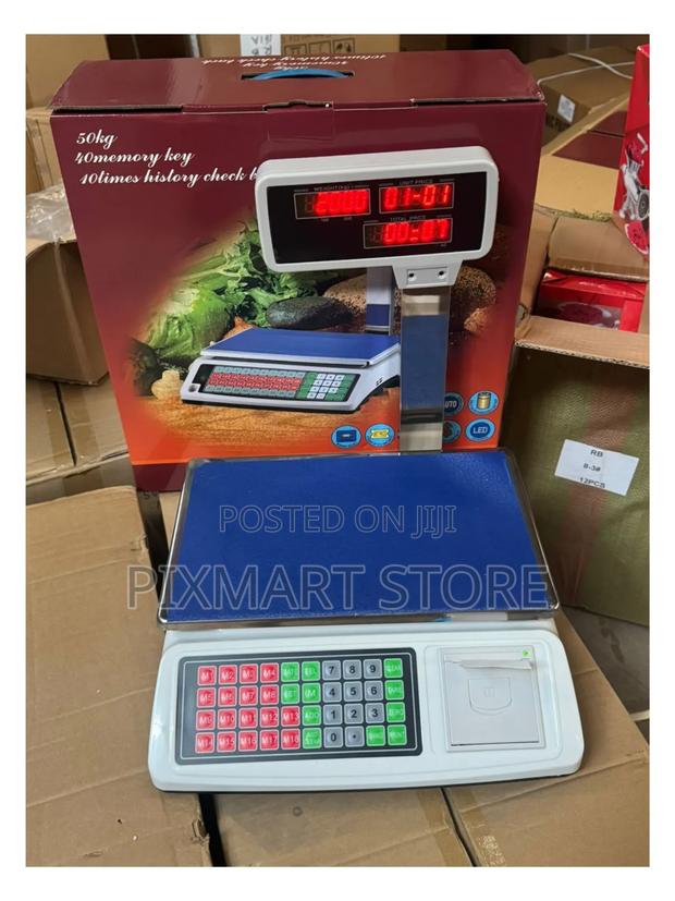 Memory Receipts Scale, 50 Kg Capacity