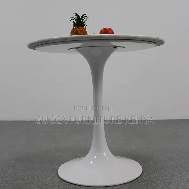 White Outdoor Dining Marble Table