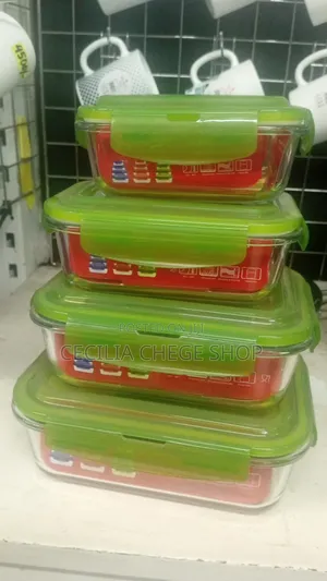 4 Pc Signature Glass Container