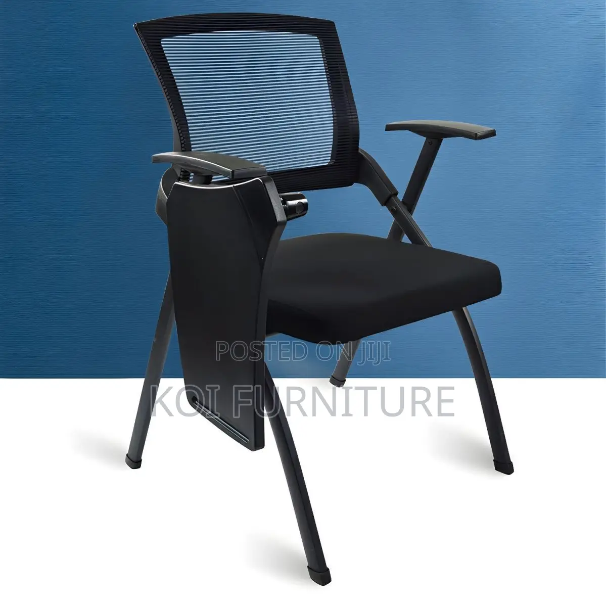 Office Chairs; Foldable School Chair With Writing Pad