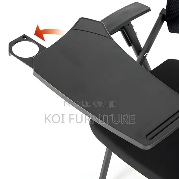 Office Chairs; Foldable School Chair With Writing Pad - thumbnail 2