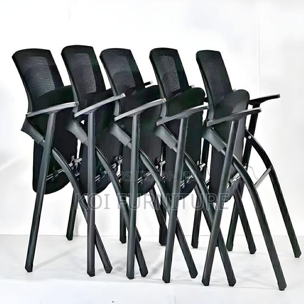 Office Chairs; Foldable School Chair With Writing Pad - thumbnail 5