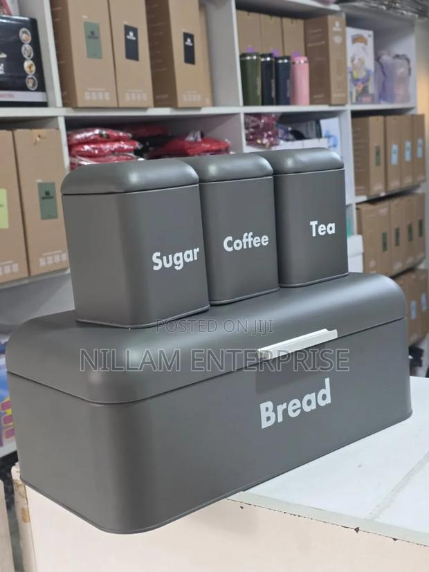 Bread Bin With Three Canister Set* - thumbnail 4
