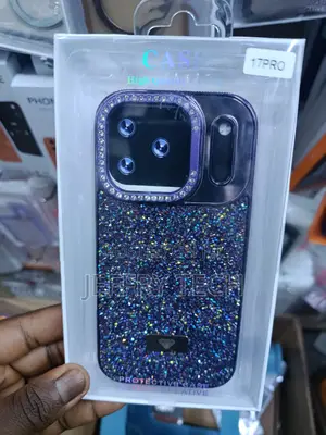Sequins Glitter Crystal Rhinestone Sparkle Case for iPhone 17 Pro.
