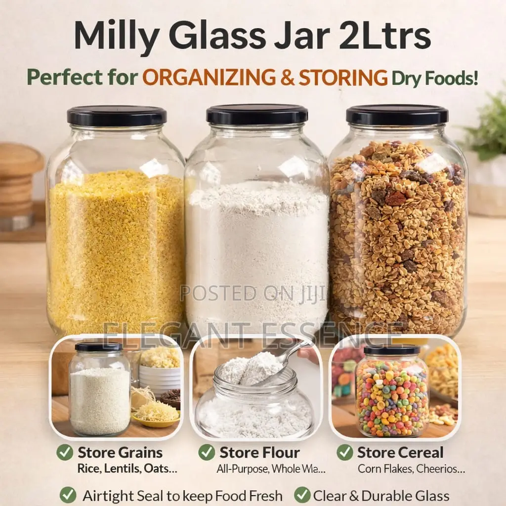 Milly Global Glass Jar 2ltrs