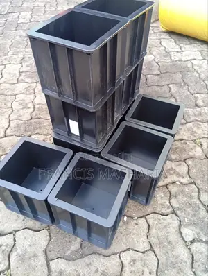 Plastic. Cubes 150mm by 150mm by 150mm