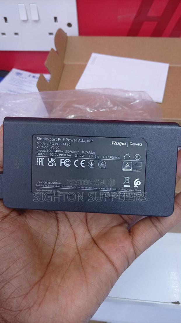 Ruijee 52v-0.6 Single Port Poe Power Adapter