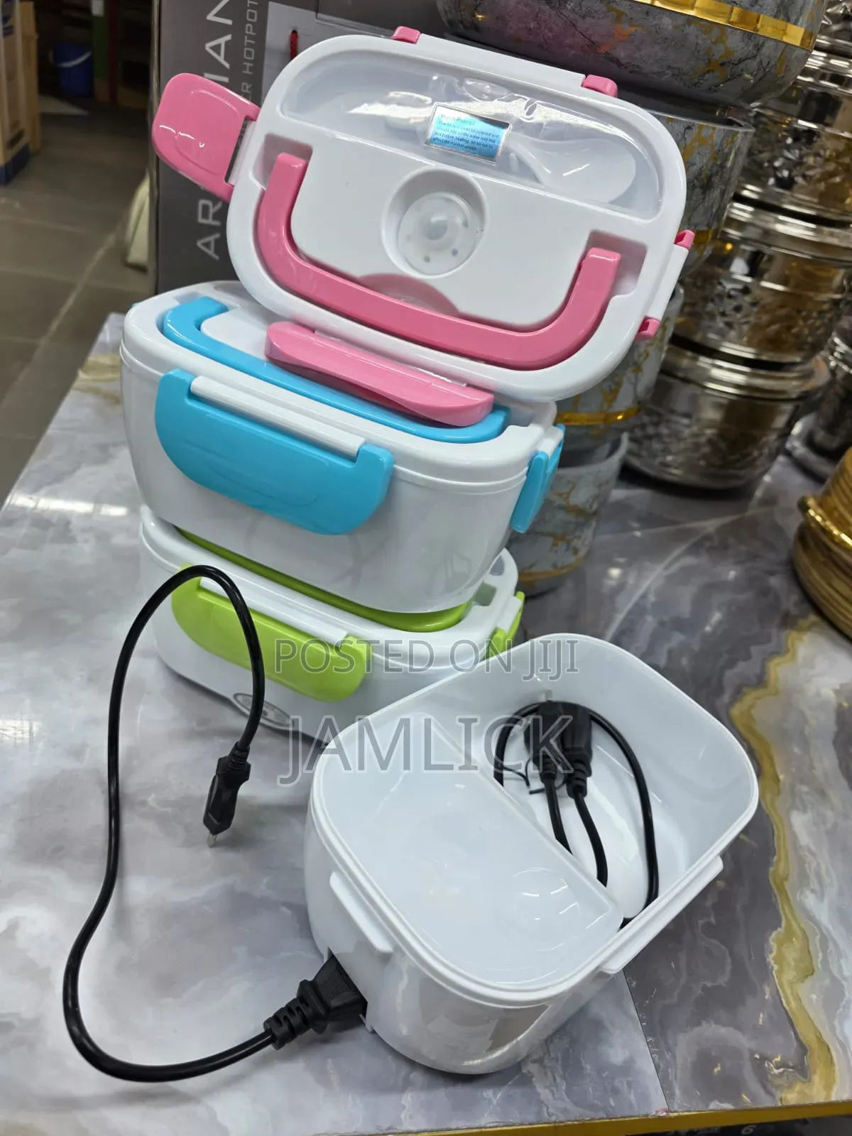 Assorted Colours Electric Lunch Box - Pt