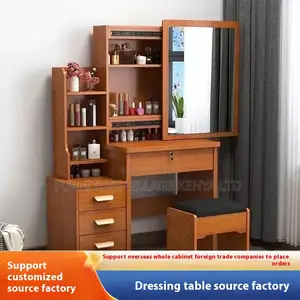 Dressers; Modern Dressing Table With Sliding Mirror