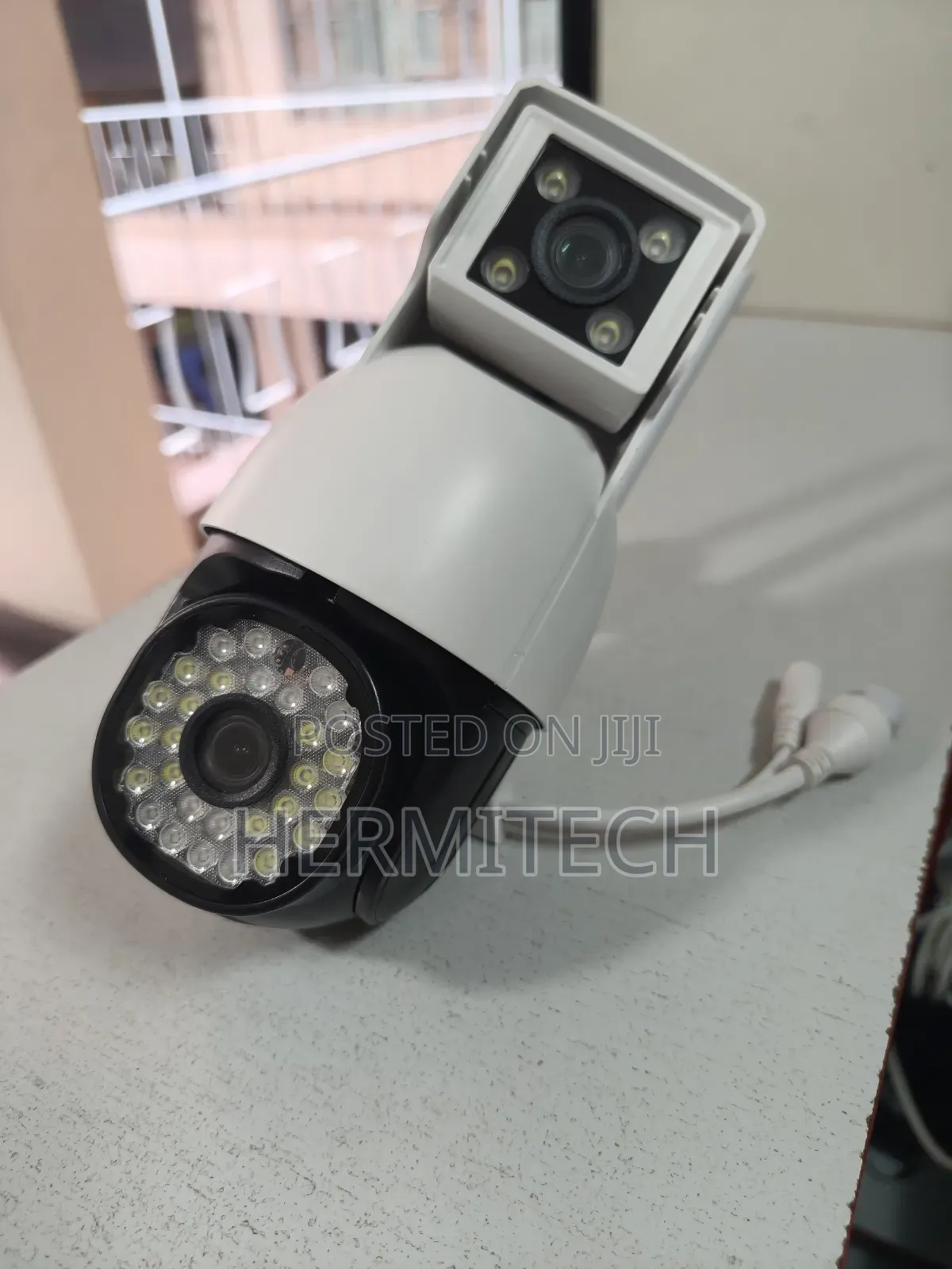 3600 Rotation CCTV Camera Electric Dual Lens
