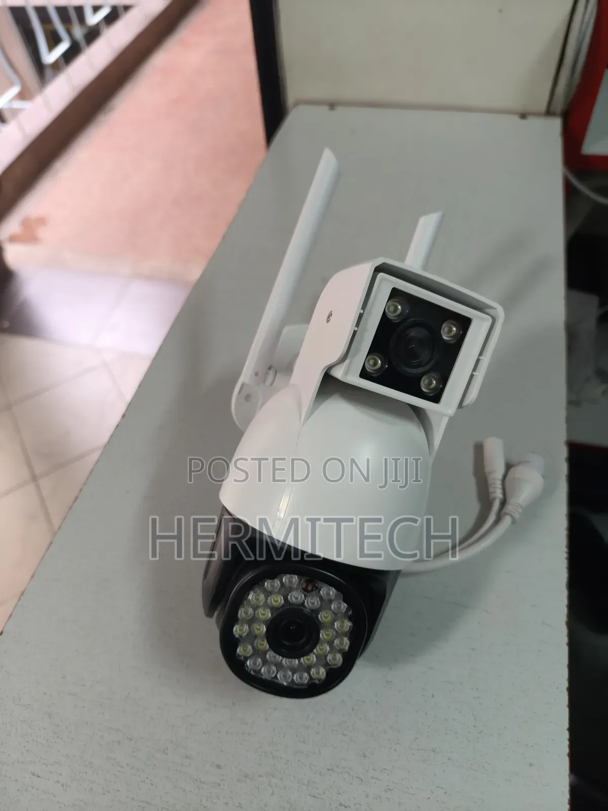 3600 Rotation CCTV Camera Electric Dual Lens