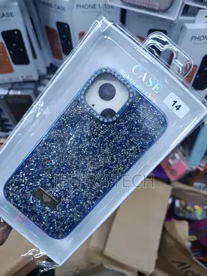 Mido Sparkle Diamond Crystal Bling Glitter Cover for iPhone 14 -Blue