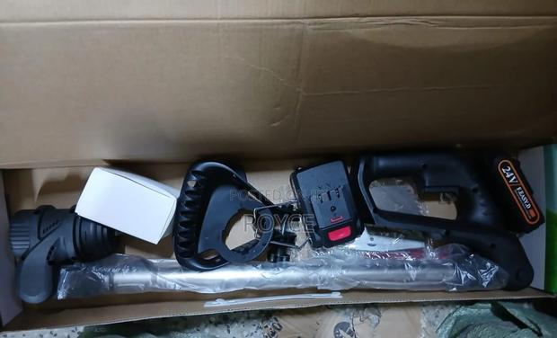 Cordless Electric Lawn Mower With Foldable Adjustable Trimmer - thumbnail 3