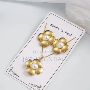 Stainless Steel, Necklace Amd Earrings Set