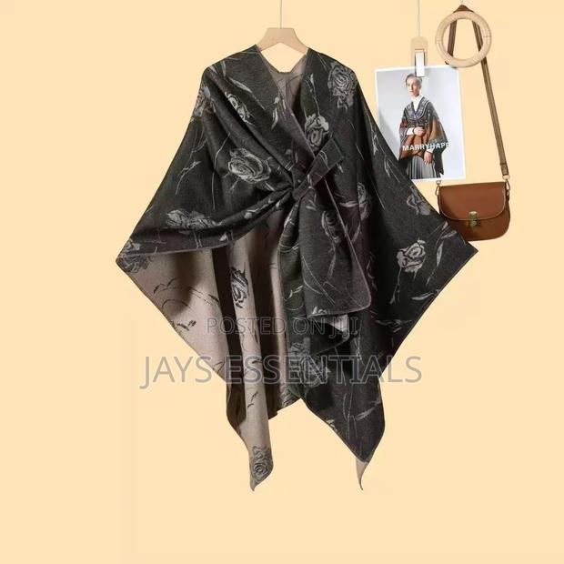 Warm, Cozy and Colorful Ponchos/Shawls - thumbnail 5