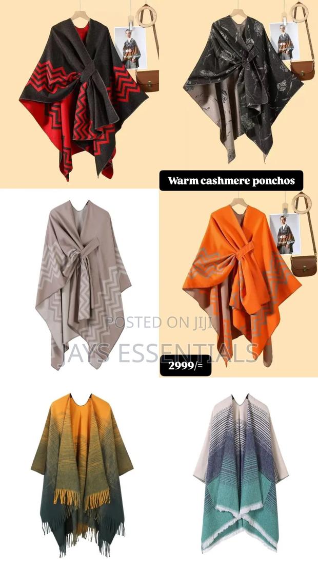 Warm, Cozy and Colorful Ponchos/Shawls - thumbnail 8