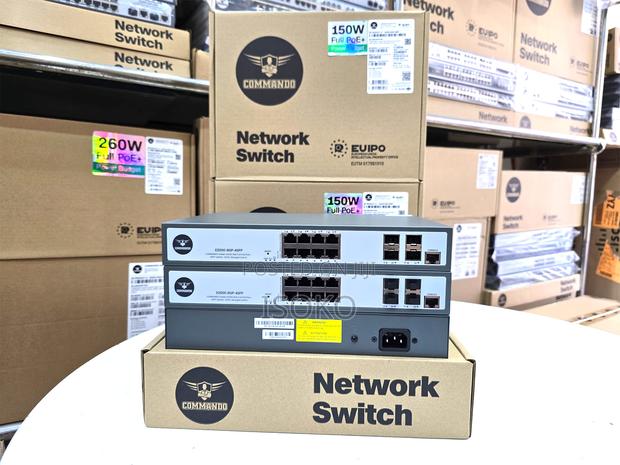E2000-8gp-4sfpcommando Soldier E2000 8ge Full Poe/Poe+, 4sfp Uplinks,