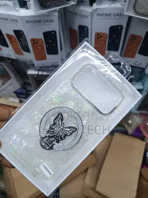 Hikip Rhinestone Butterfly Hoop Design for iPhone 17 Pro Max -Clear