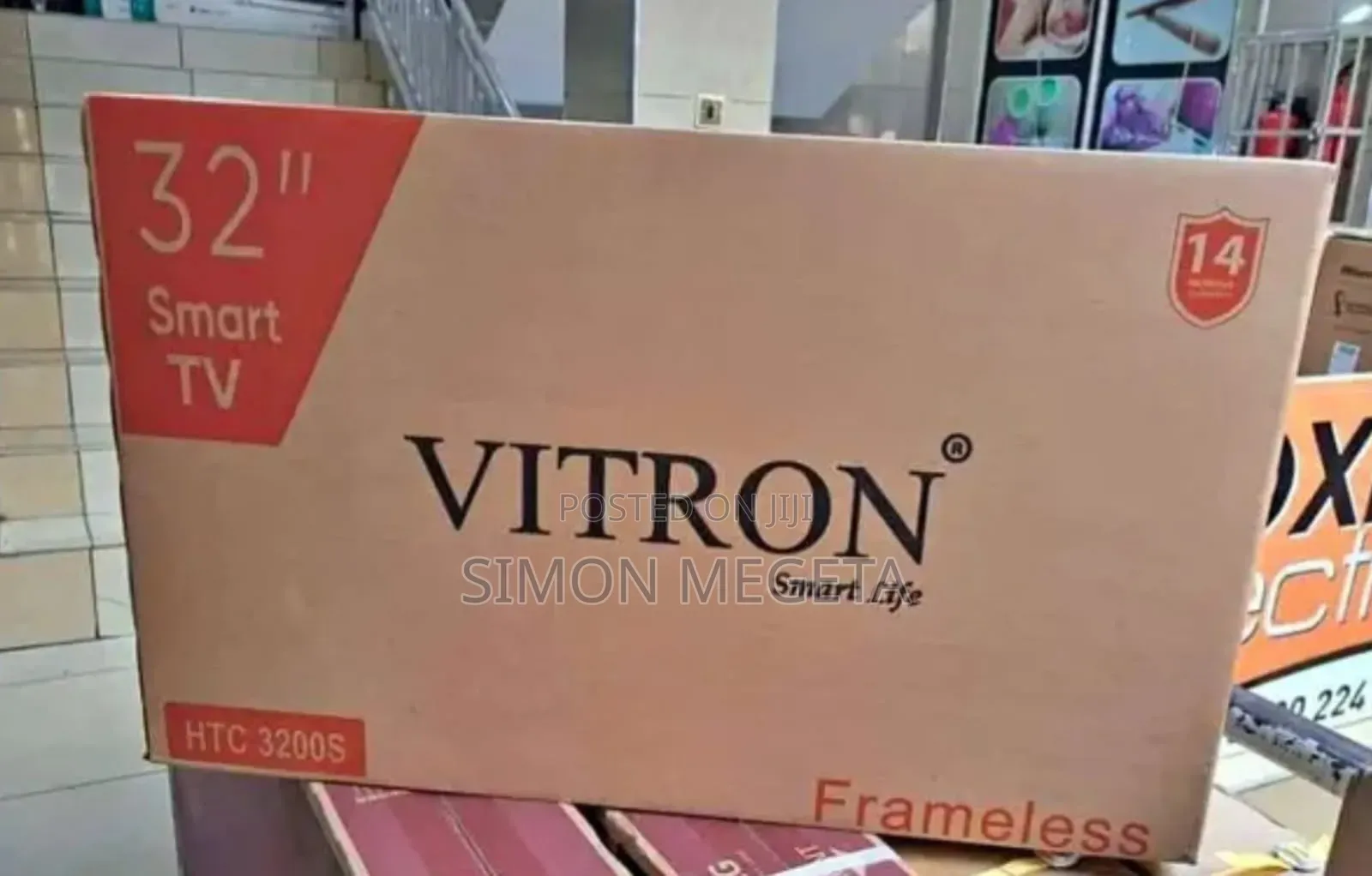 Vitron 32 Inch Tv Frameless Smart Android Tv Htc32/Bluetooth