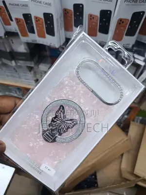 Vilka Glitter Butterfly Bling Magnetic Ring Holder iPhone 17 Air Case
