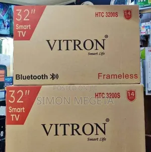 Vitron 32" Tv Frameless Smart Android Tv Htc32/Bluetooth