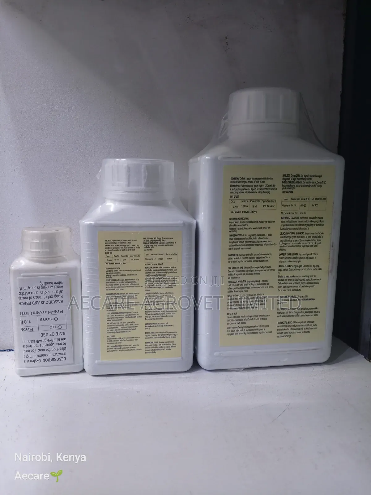 Oxyfen 24% Ec Onion Herbicide 100ml, 500 Ml, 1litre