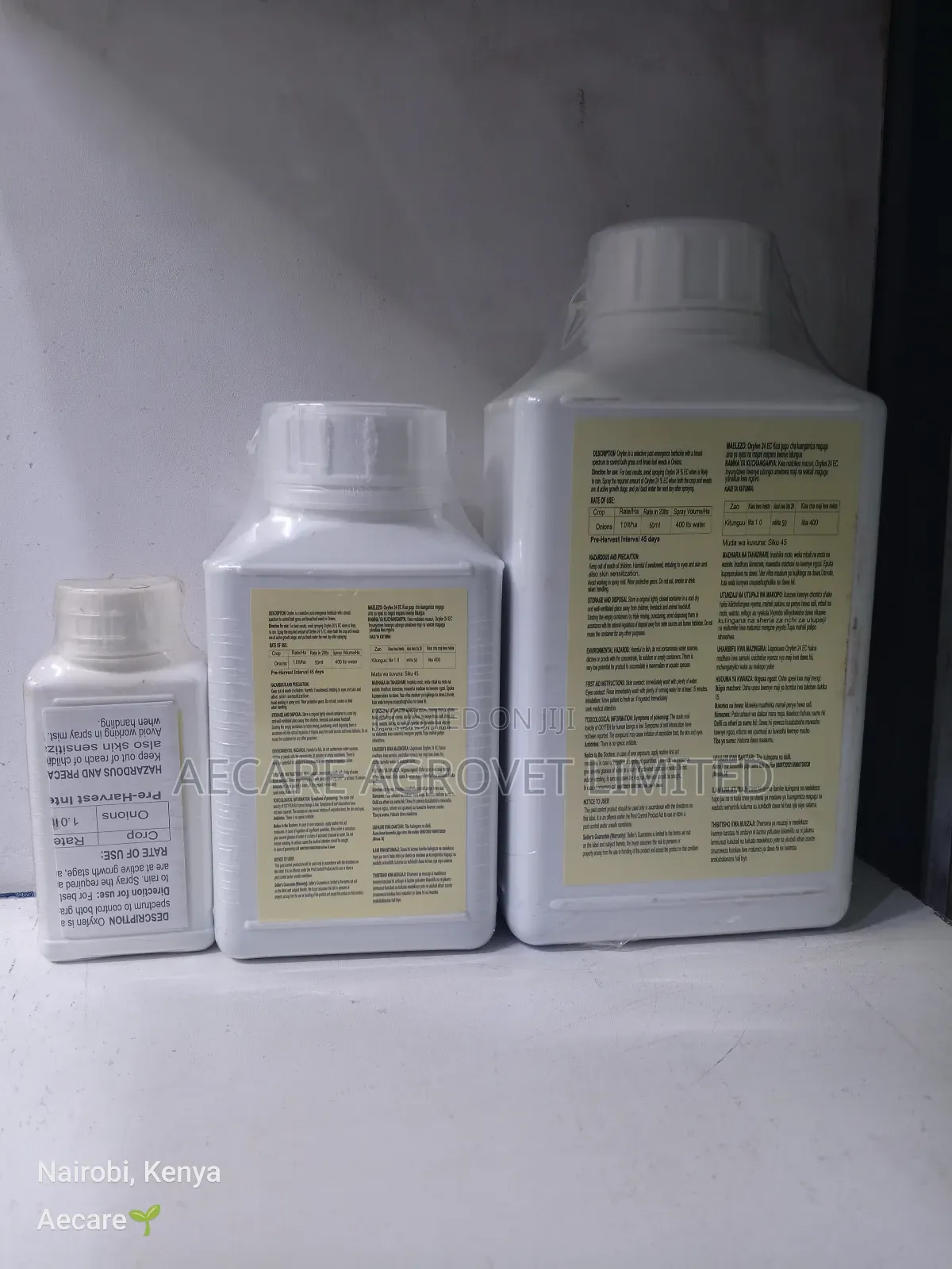 Oxyfen 24% Ec Onion Herbicide 100ml, 500 Ml, 1litre