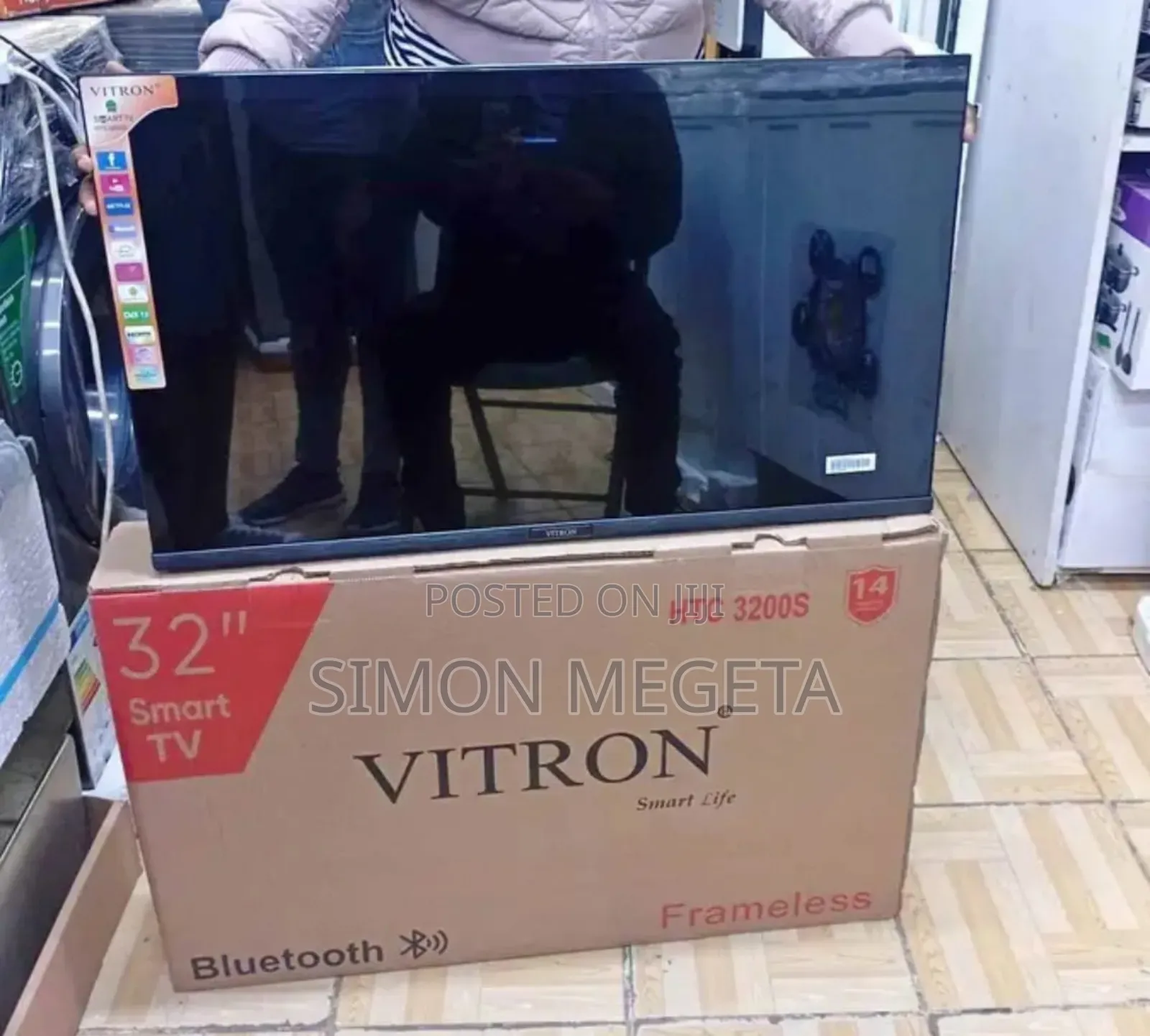 Vitron 32 Inch Tv Frameless Smart Android Tv Htc32/Bluetooth/Youtube