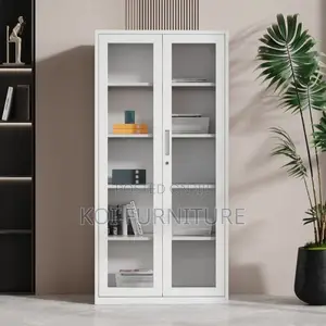 Offce Cabinet : 2-door Full Glass Office Storage Cabinets