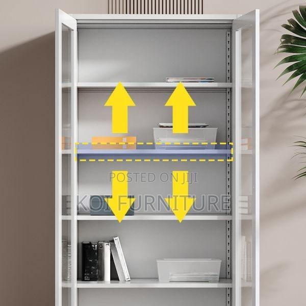 Offce Cabinet : 2-door Full Glass Office Storage Cabinets - thumbnail 5