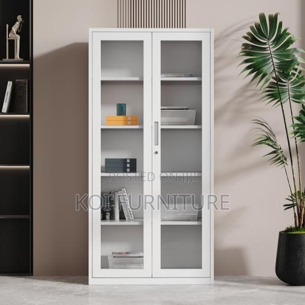 Offce Cabinet : 2-door Full Glass Office Storage Cabinets - thumbnail 6