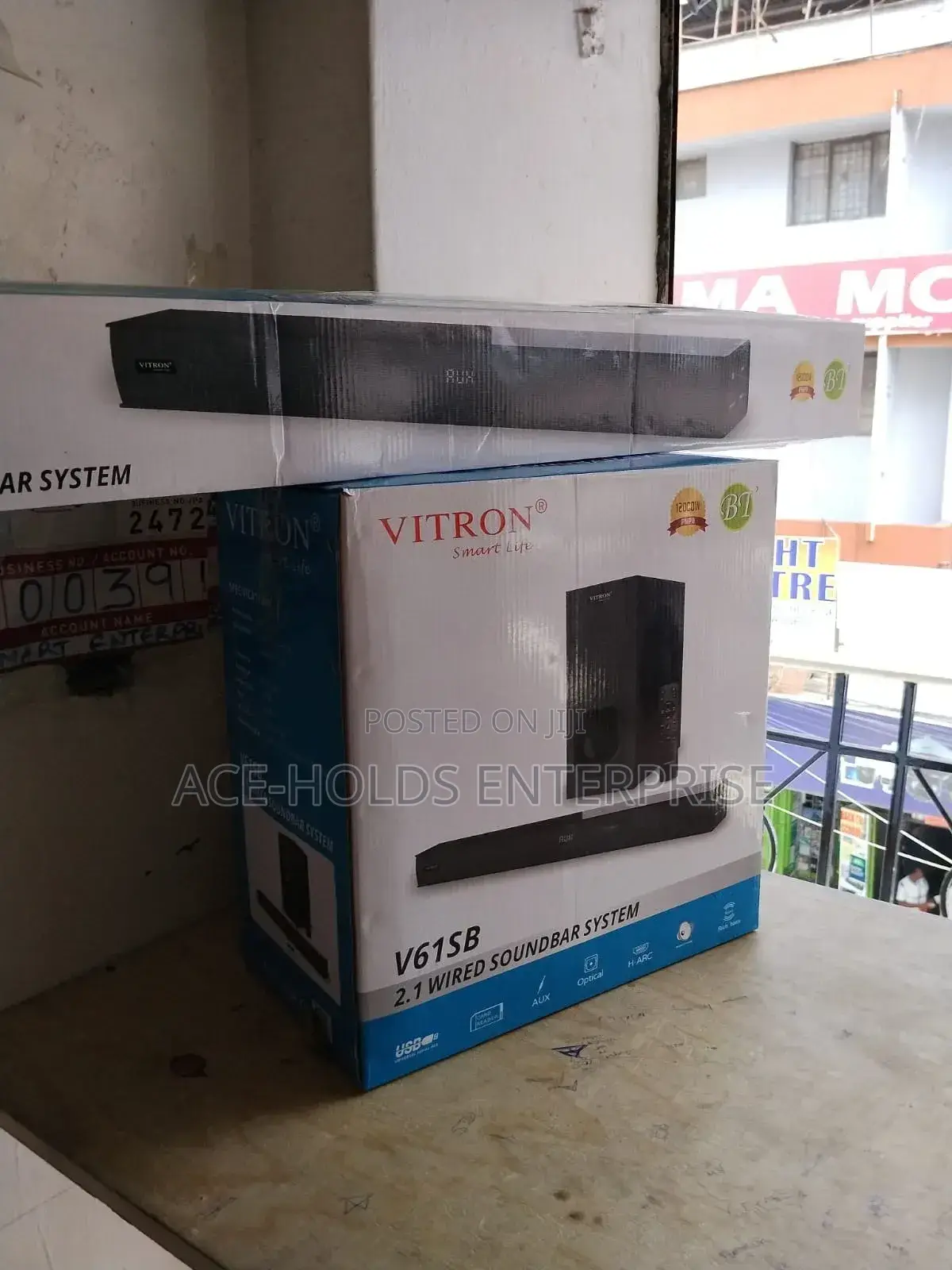 V61sb Vitron 2.1 Channel Soundbar Speaker System - 65w