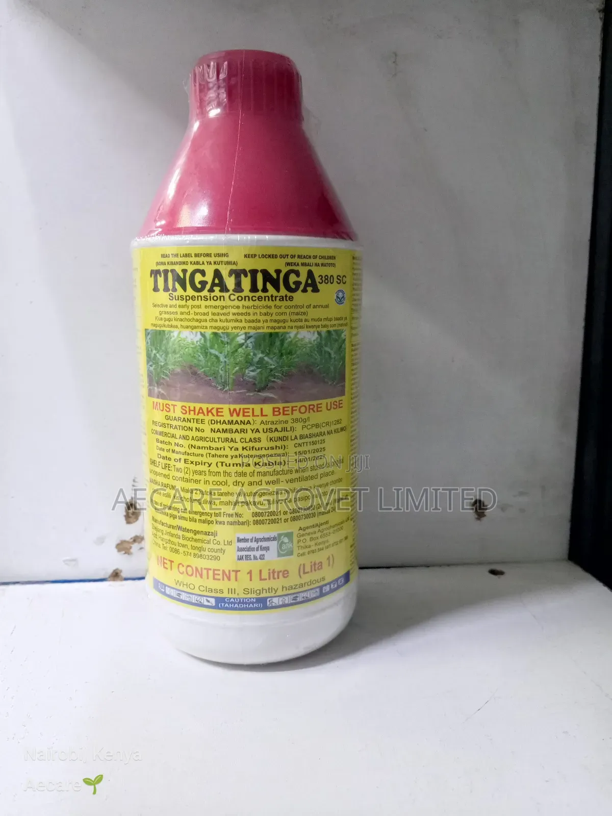 Tingatinga 380sc Selective Herbicide for Maize 1litre