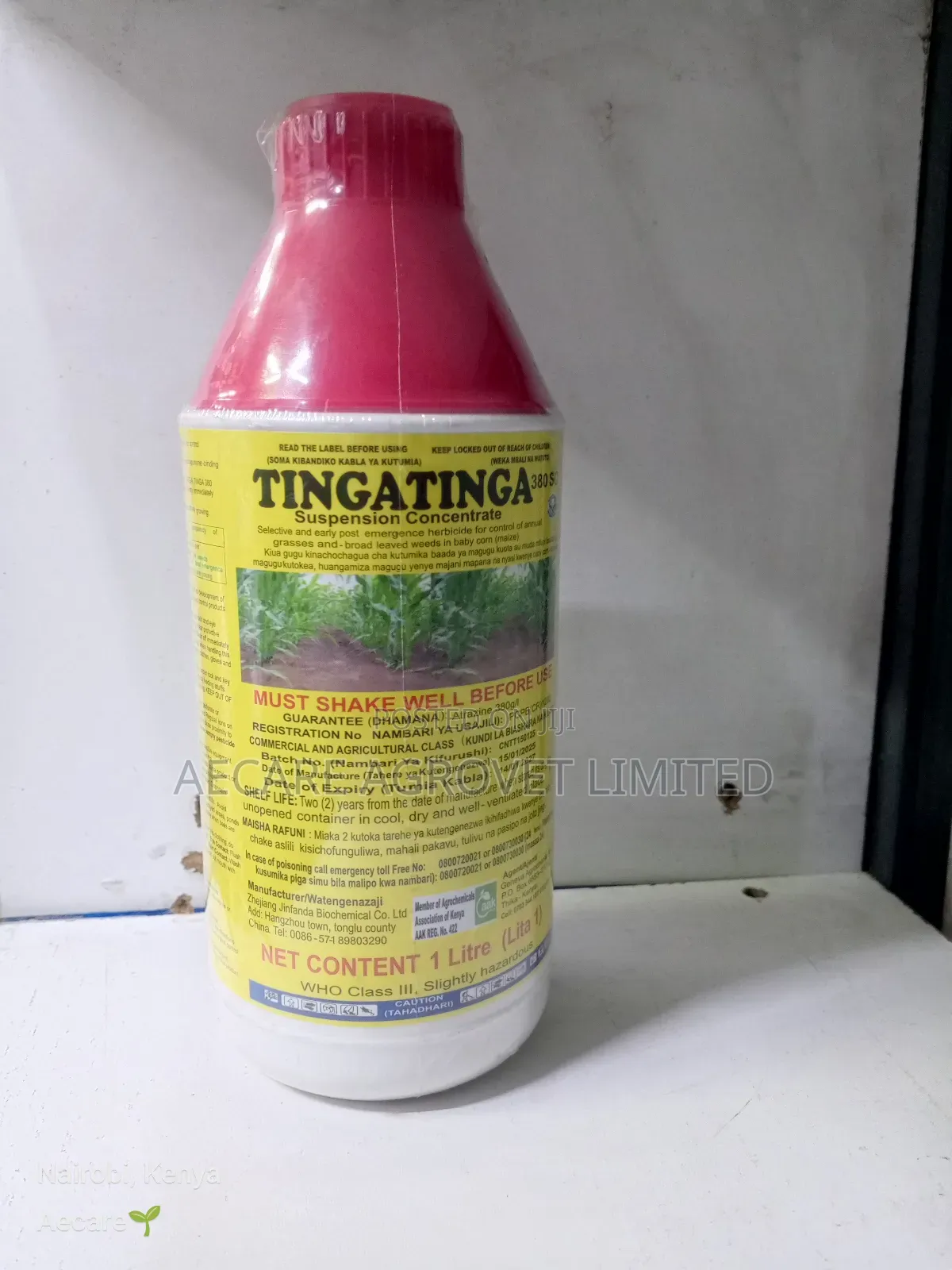 Tingatinga 380sc Selective Herbicide for Maize 1litre