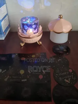 Rotatable Rechargeable Bunny Carousel Light