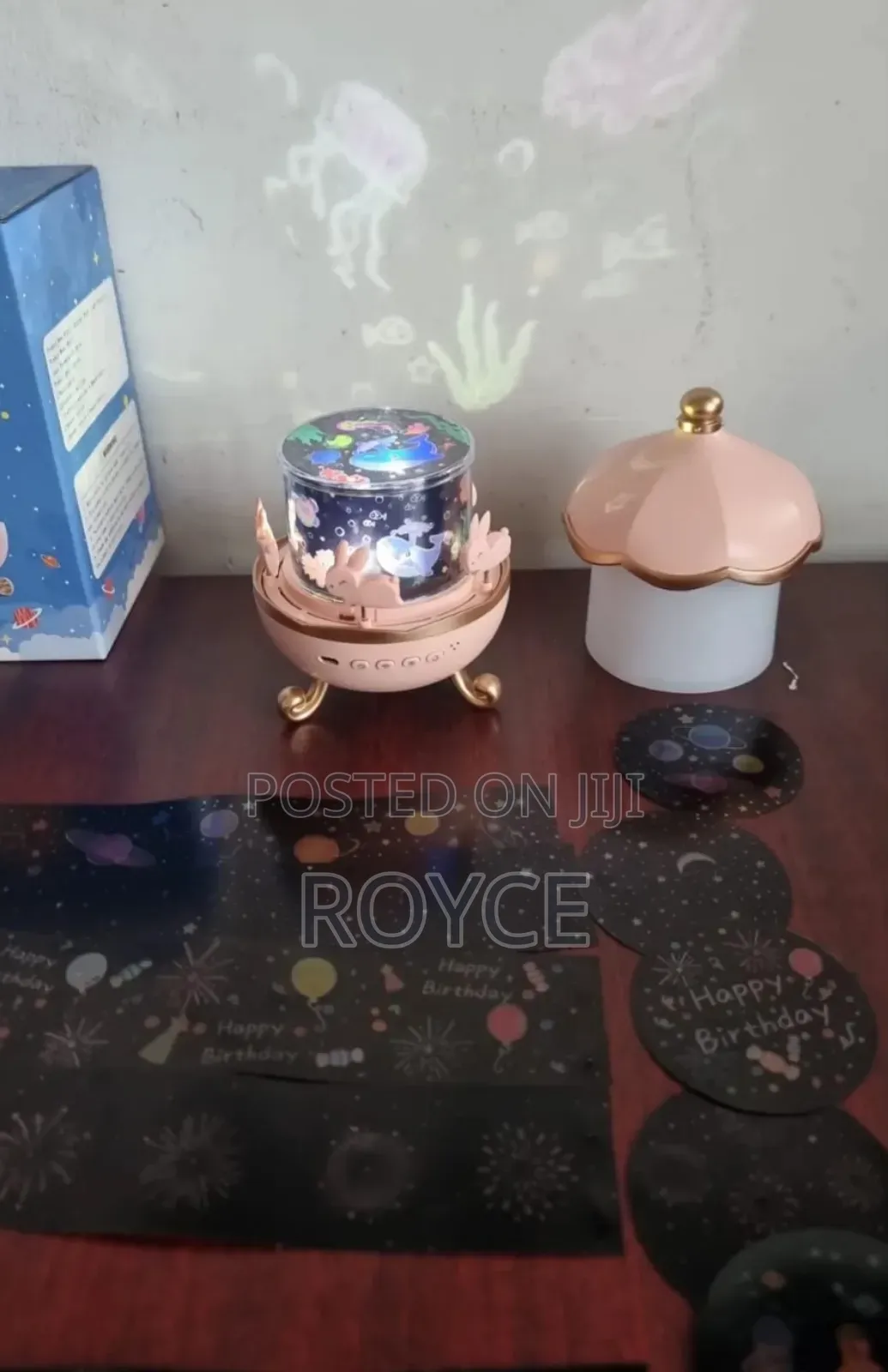 Rotatable Rechargeable Bunny Carousel Light
