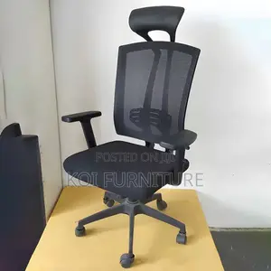 Office Chair: High Backrest Ergonomic Office Seat