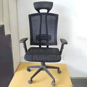 Office Chair: High Backrest Ergonomic Office Seat