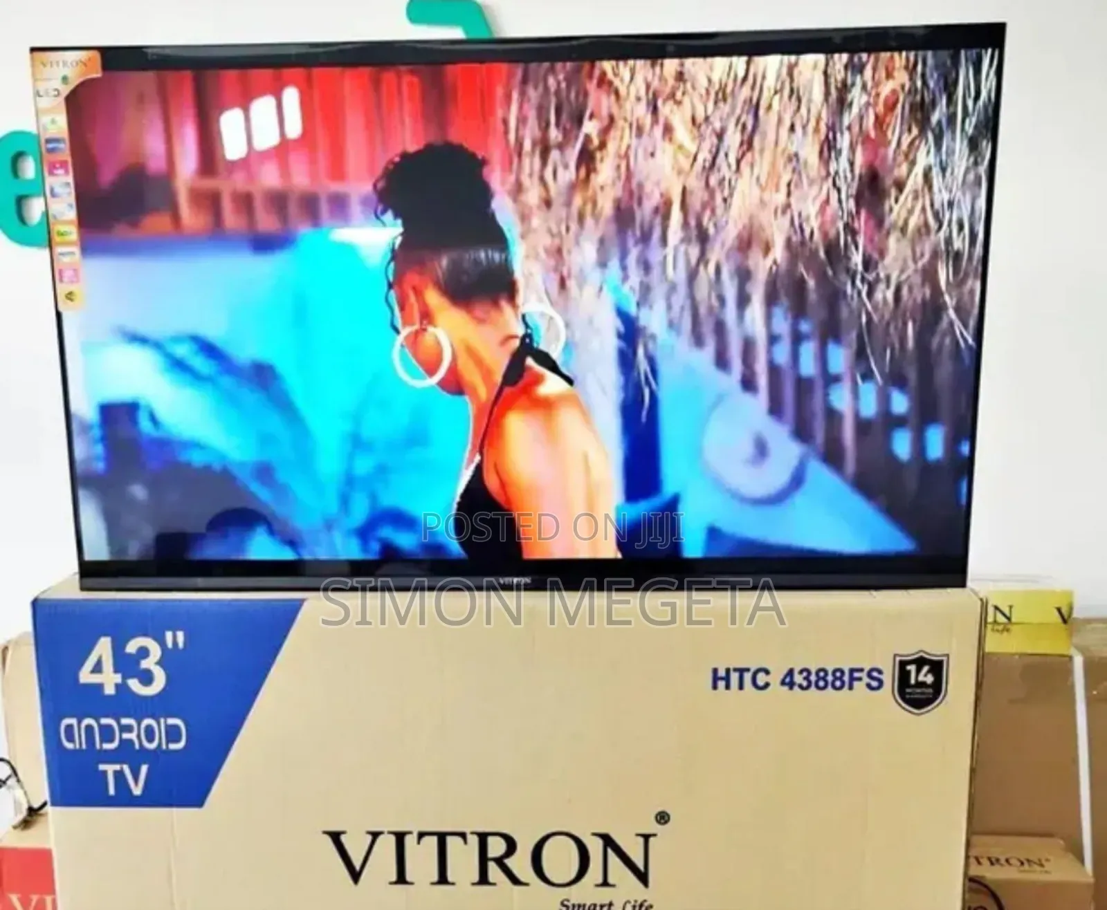 Vitron 43 Inch Tv Frameless Smart Android Tv Htc43/Bluetooth