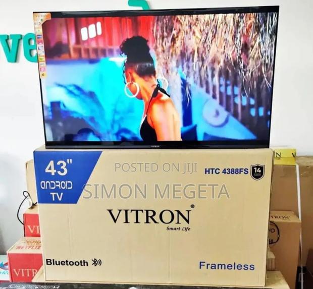 Vitron 43 Inch Tv Frameless Smart Android Tv Htc43/Bluetooth/Netflix - thumbnail 2
