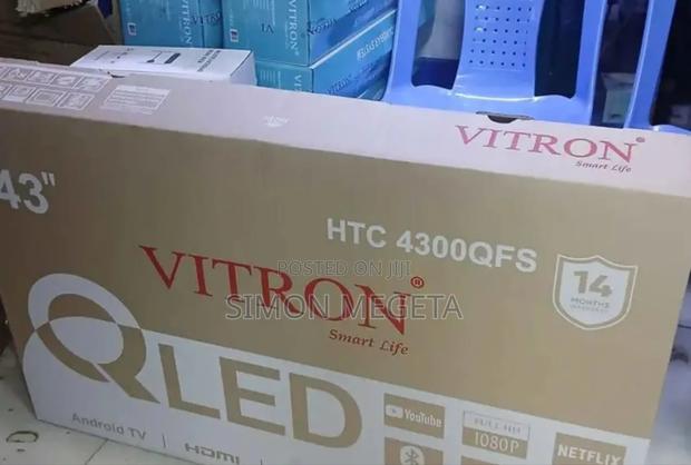 Vitron 43 Inch Qled Tv Smart Android Tv Htc43/Bluetooth - thumbnail 2